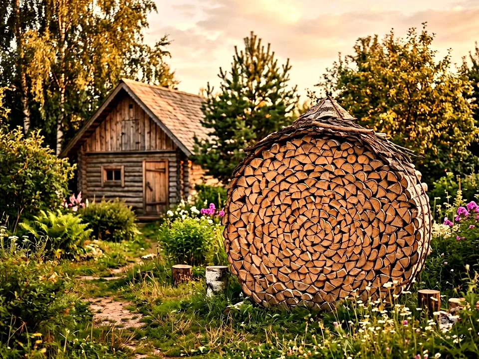 Круговая поленница holzhausen, Клин, улица Молодёжная, 40
